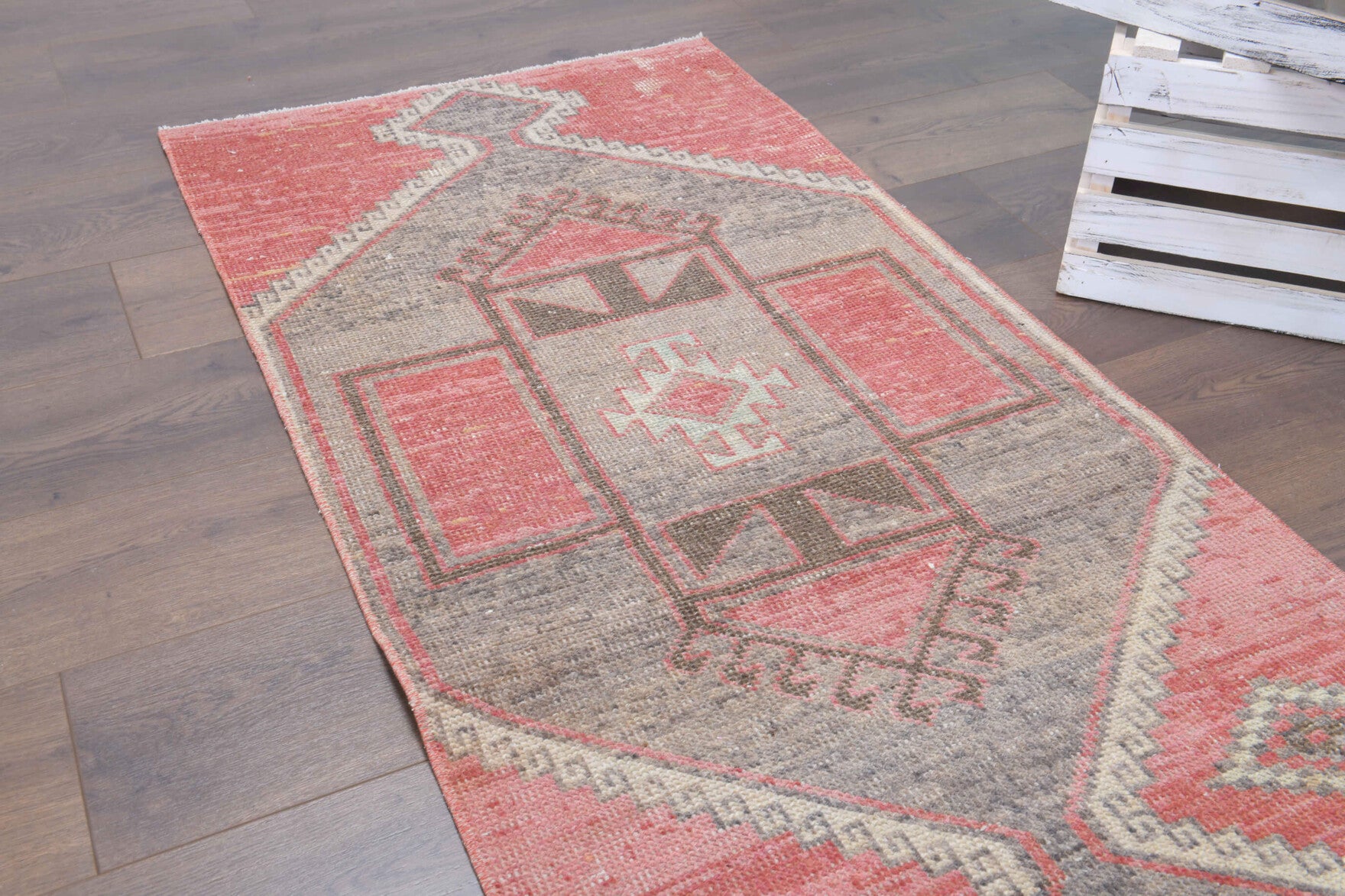 One-of-a-kind 1970s Anatolian vintage runner rug in wool, 2'5" x 12'3"