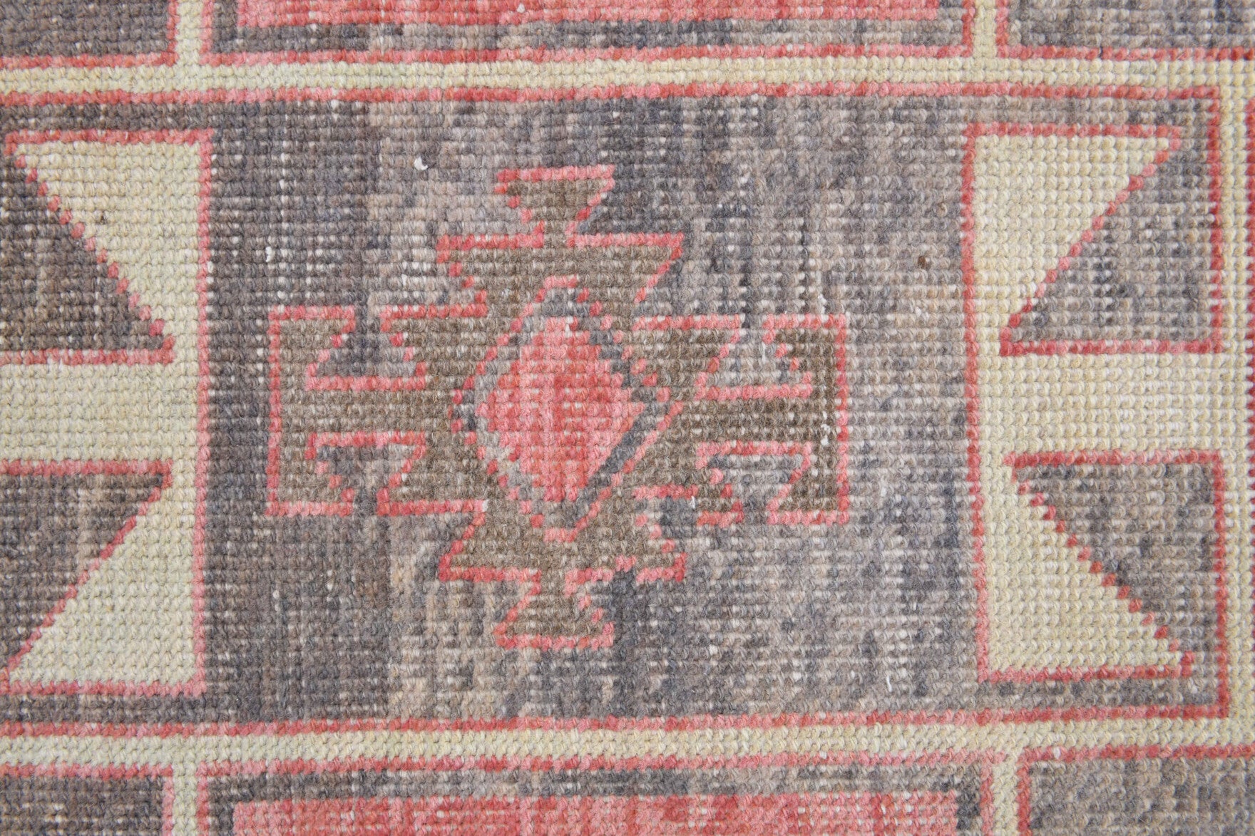Handmade wool runner from Anatolia, Turkey – 2x12 Wool Vintage Runner Rug 2'5" x 12'3"
