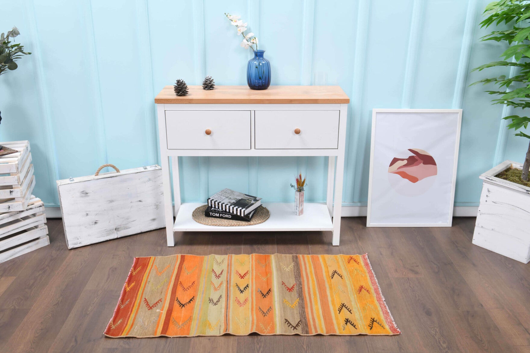 Vintage Small Kilim Rug