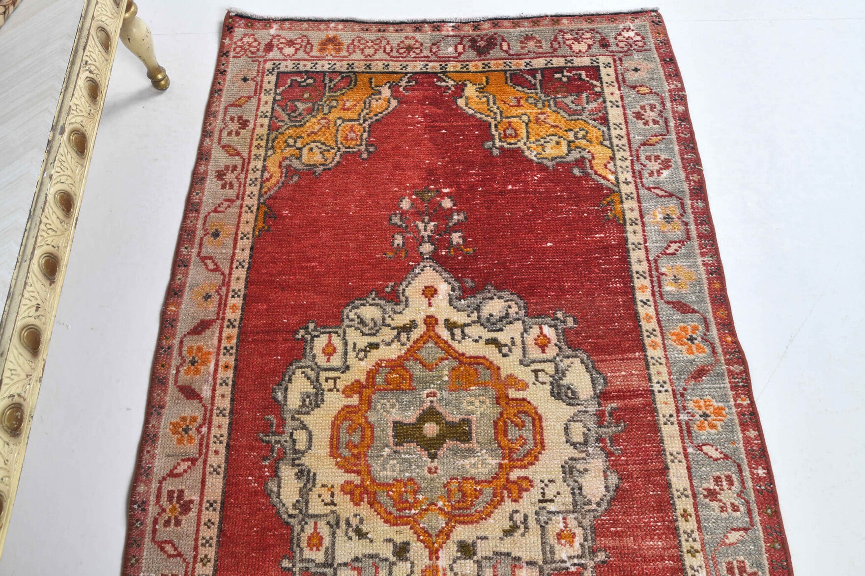Vintage Anatolian Red Small Rug