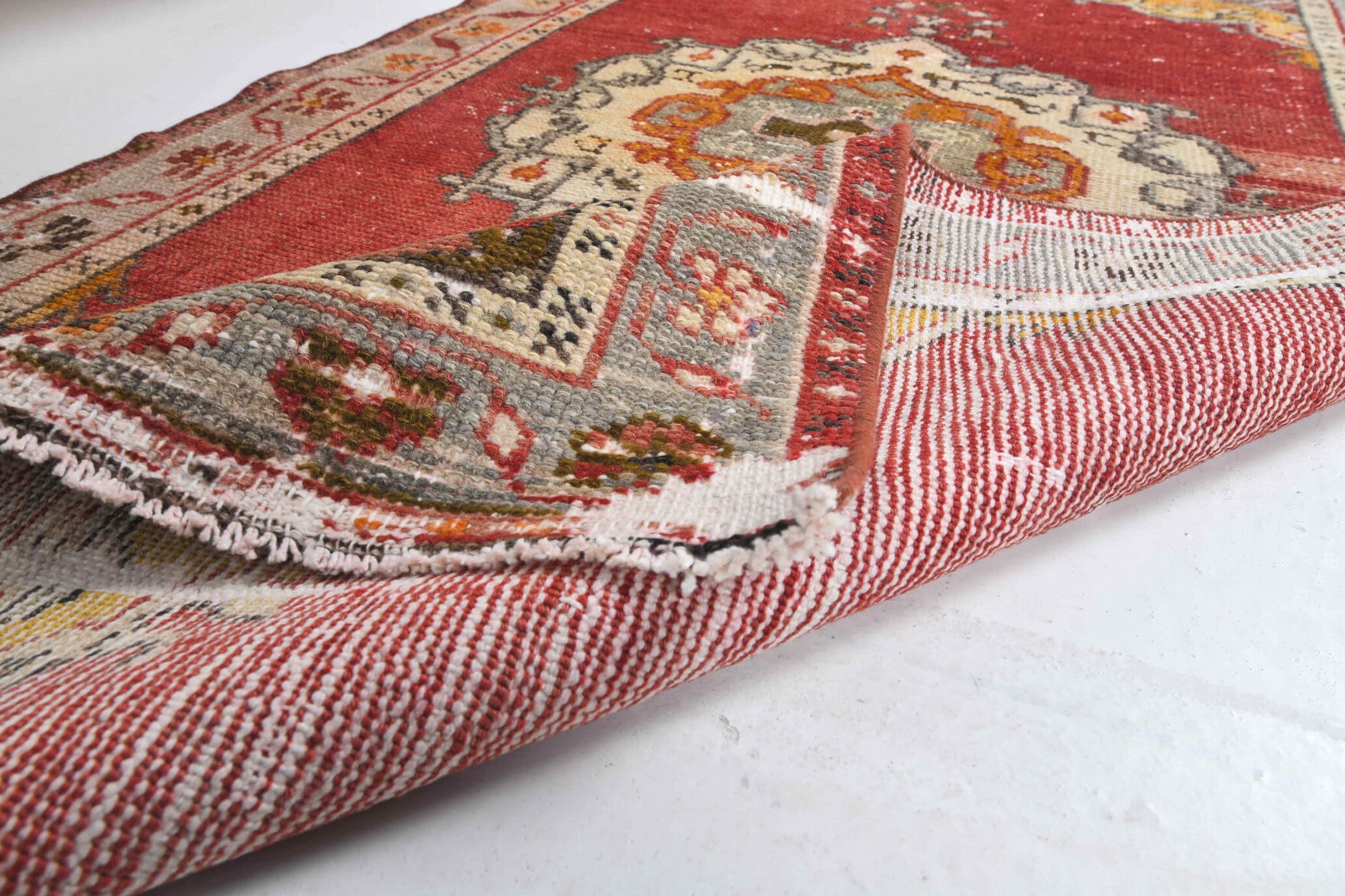 Vintage Anatolian Red Small Rug