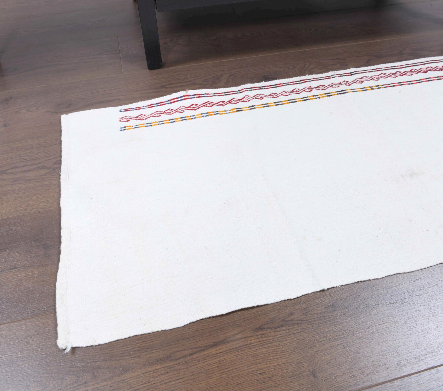 One-of-a-kind 1970s Anatolian vintage kilim rug in wool, 1'8" x 4'