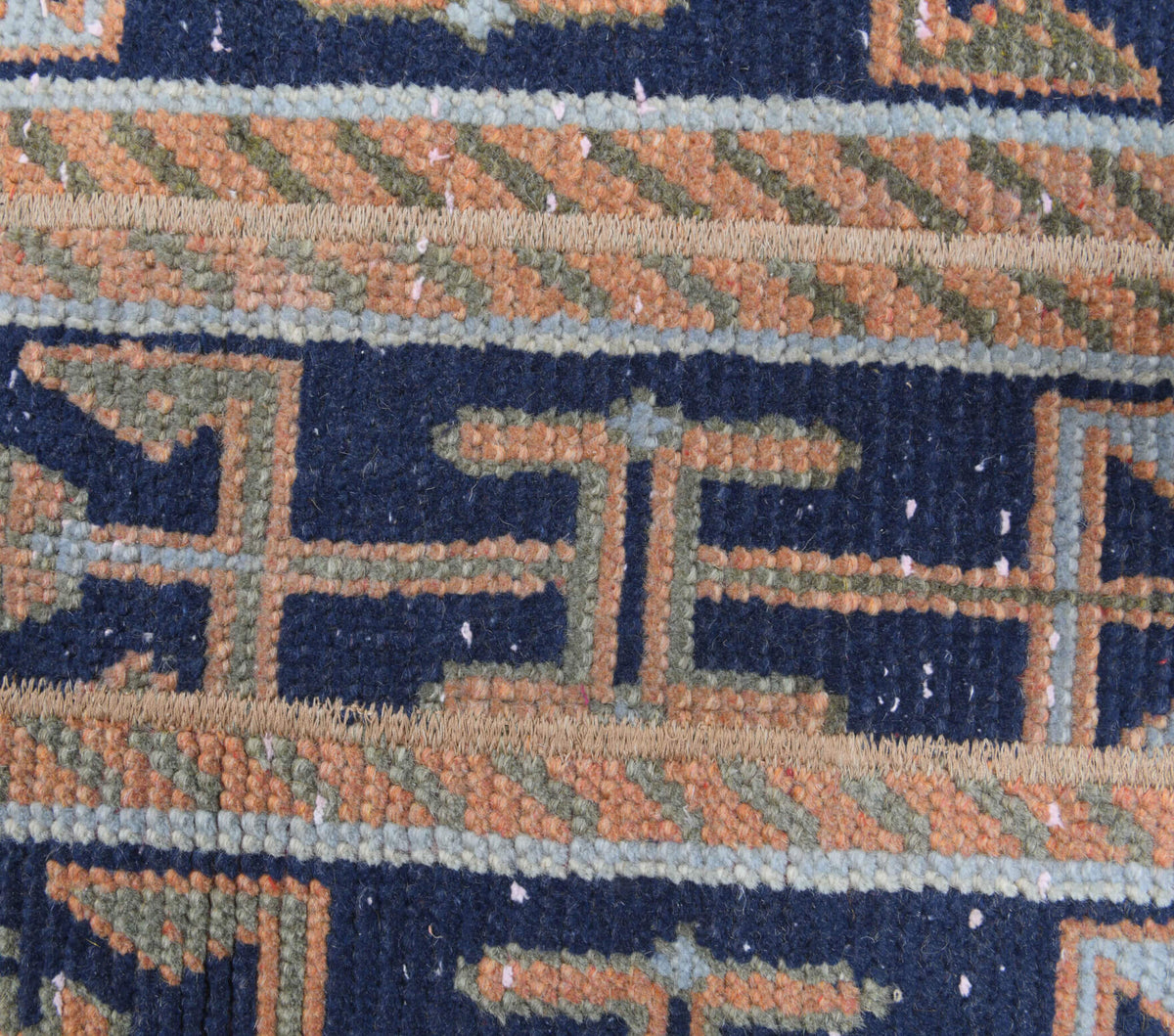 56x157 cm vintage patchwork Anatolian runner rug – Anemopetra, low pile, wool