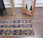 Authentic Anatolian vintage patchwork runner rug (1970s) with oriental design – one-of-a-kind at Fame Rugs