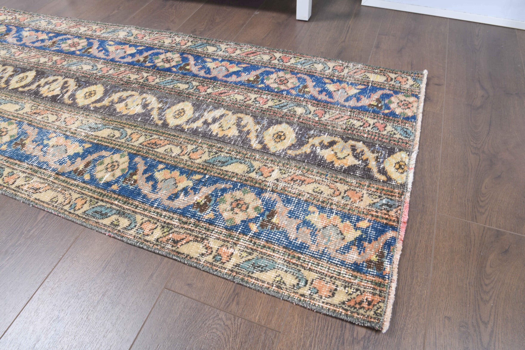 One-of-a-kind 1970s Anatolian vintage patchwork runner rug in wool, 2'1" x 5'5"