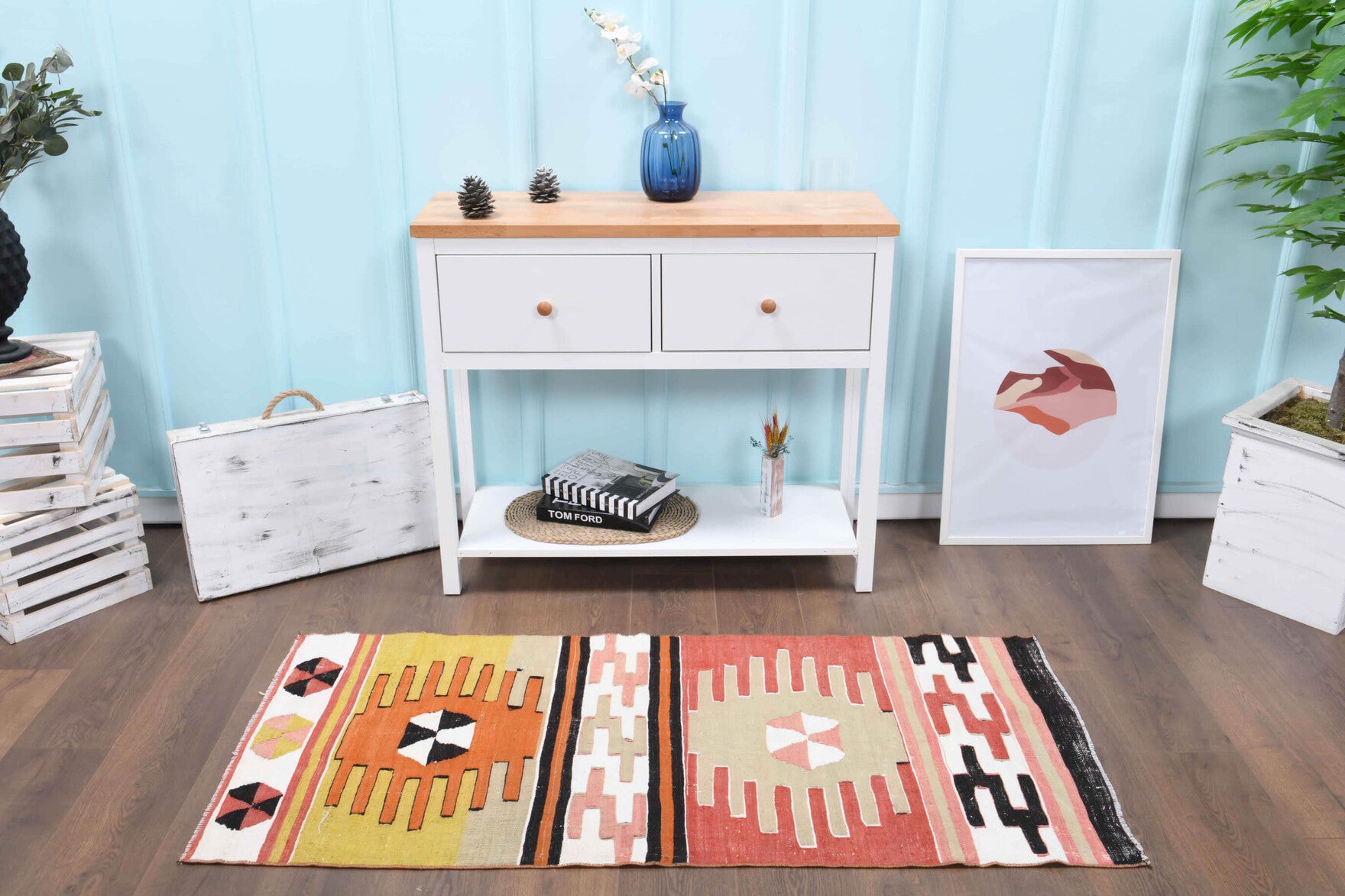 Vintage Small Kilim Rug