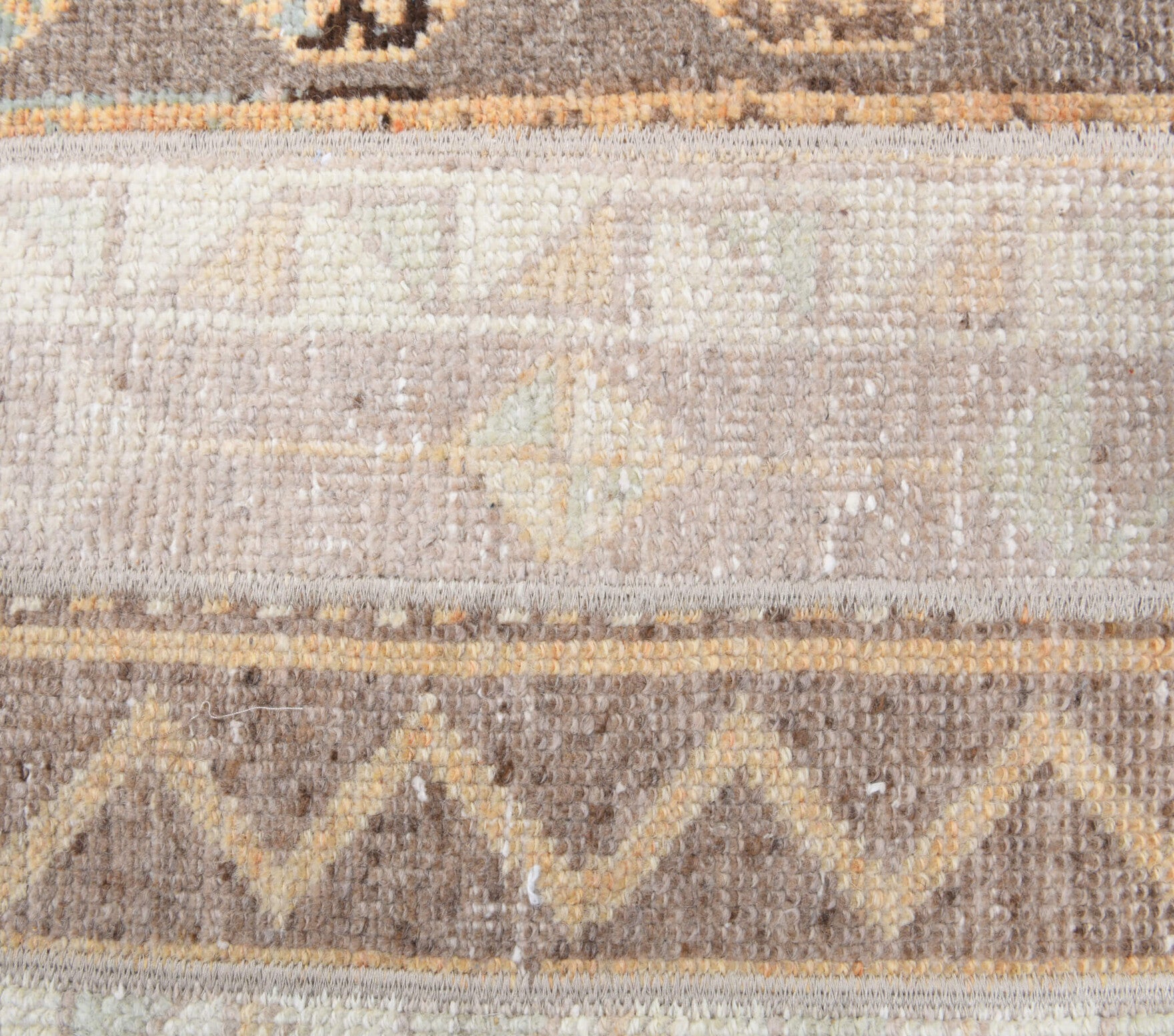 Authentic Anatolian vintage patchwork runner rug (1970s) with ikat design – one-of-a-kind at Fame Rugs