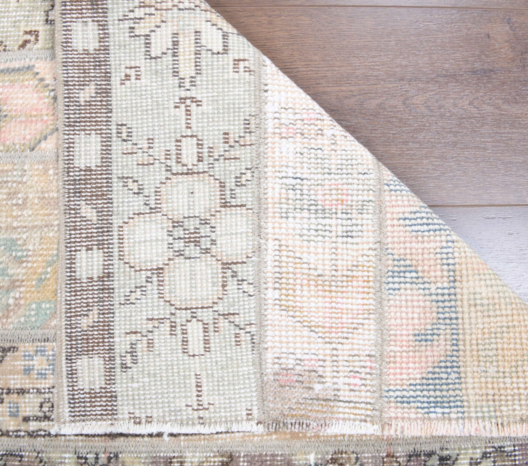 One-of-a-kind 1970s Anatolian vintage patchwork runner rug in wool, 2'2" x 6'1"