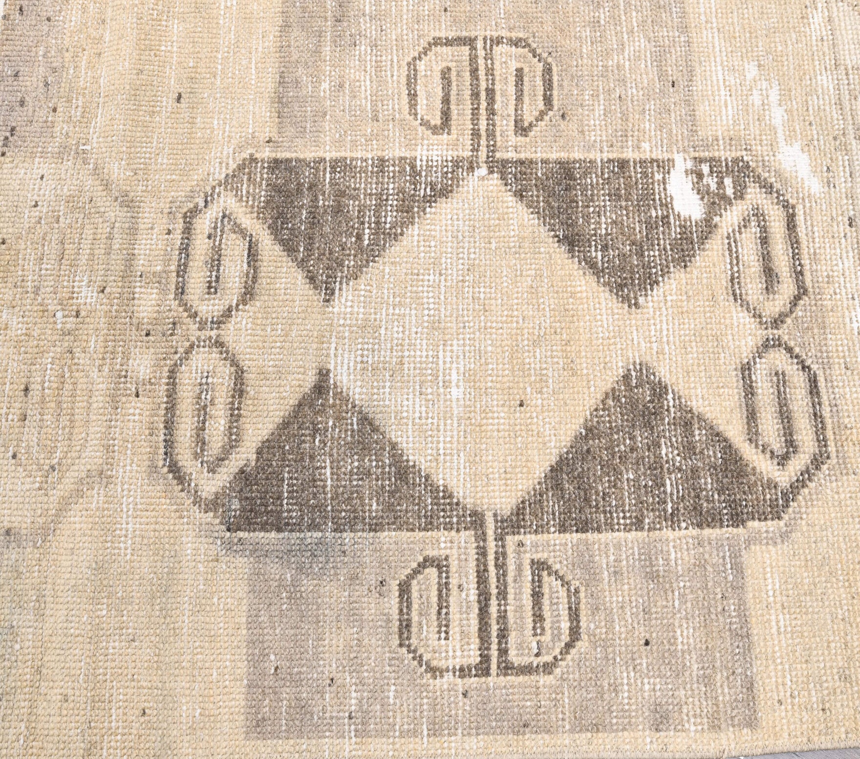 Vintage Oushak Orange Runner Rug