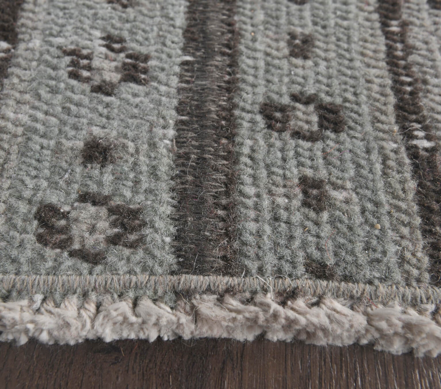 2x6 Vintage Patchwork Gray Runner Rug