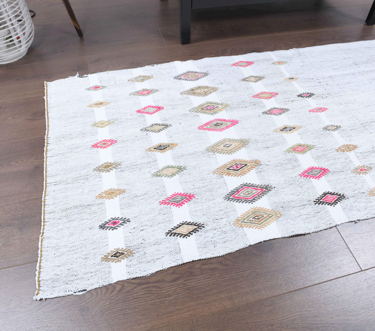 2x6 Wool Vintage Kilim Runner Rug