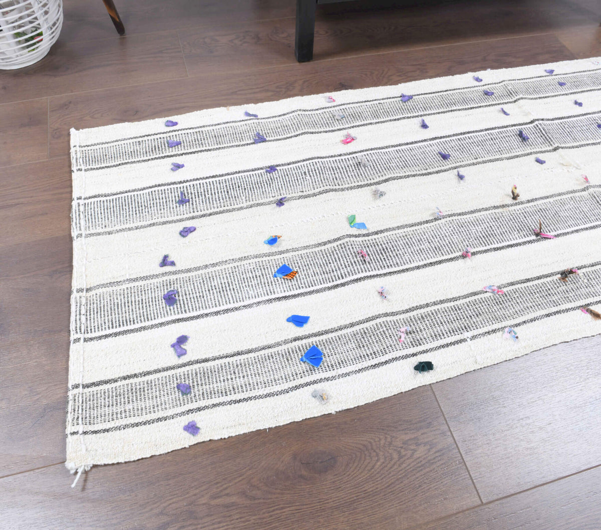 2x6 Wool Vintage Flatweave Runner Rug