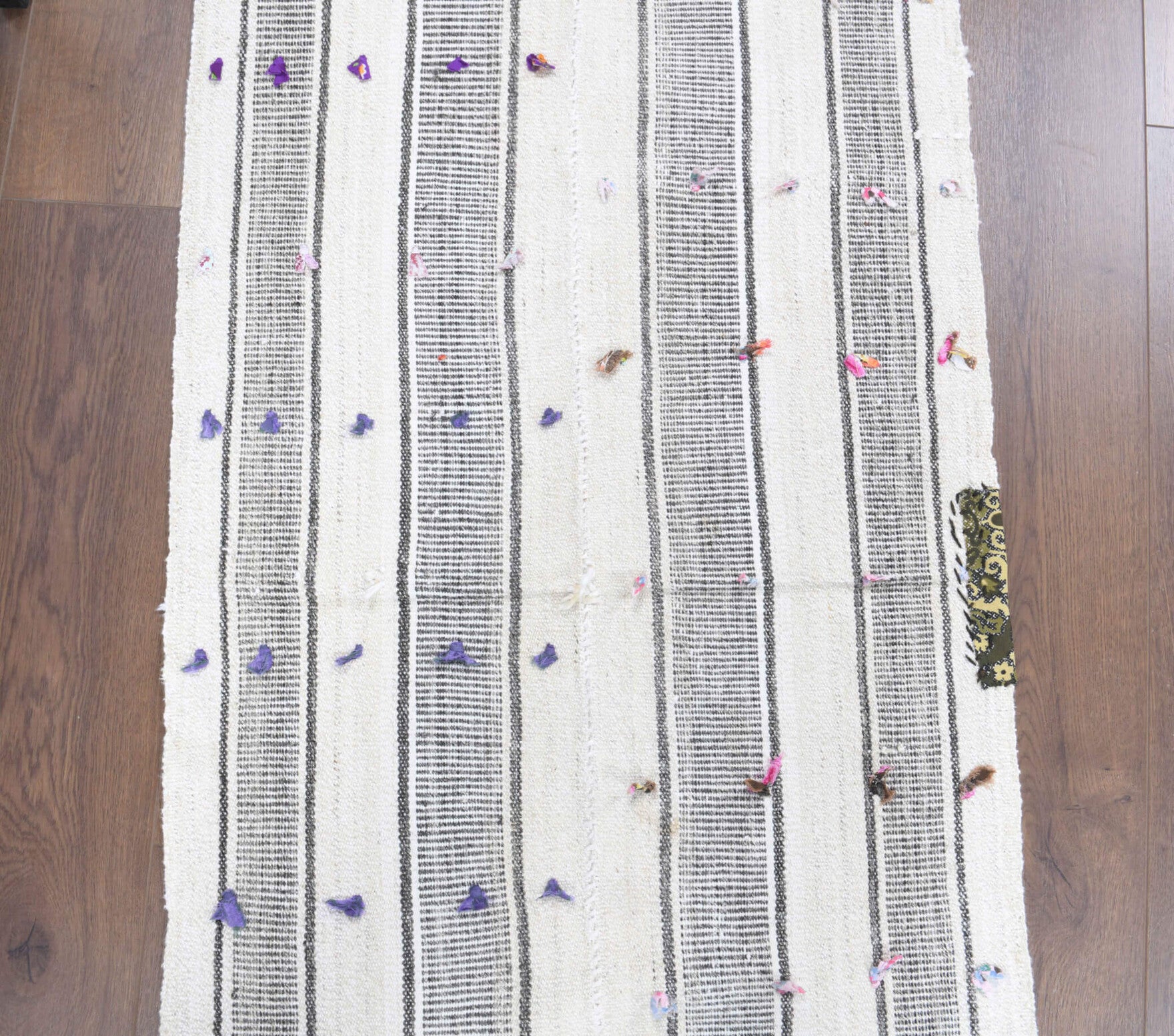 66x187 cm vintage kilim Anatolian runner rug – Sumbulnaz, flatweave, wool