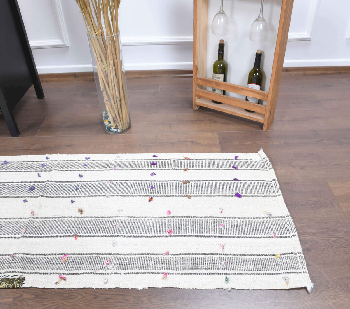 2x6 Wool Vintage Flatweave Runner Rug