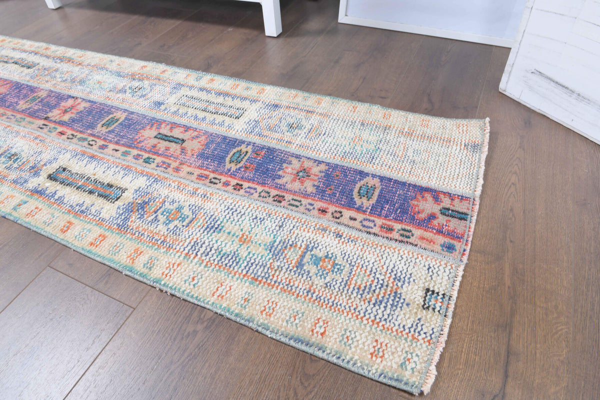 2x7 Handmade Patchwork Runner Rug