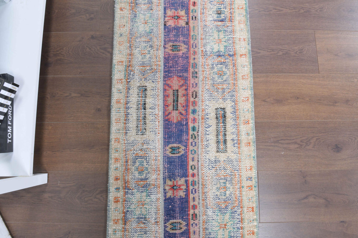 2x7 Handmade Patchwork Runner Rug