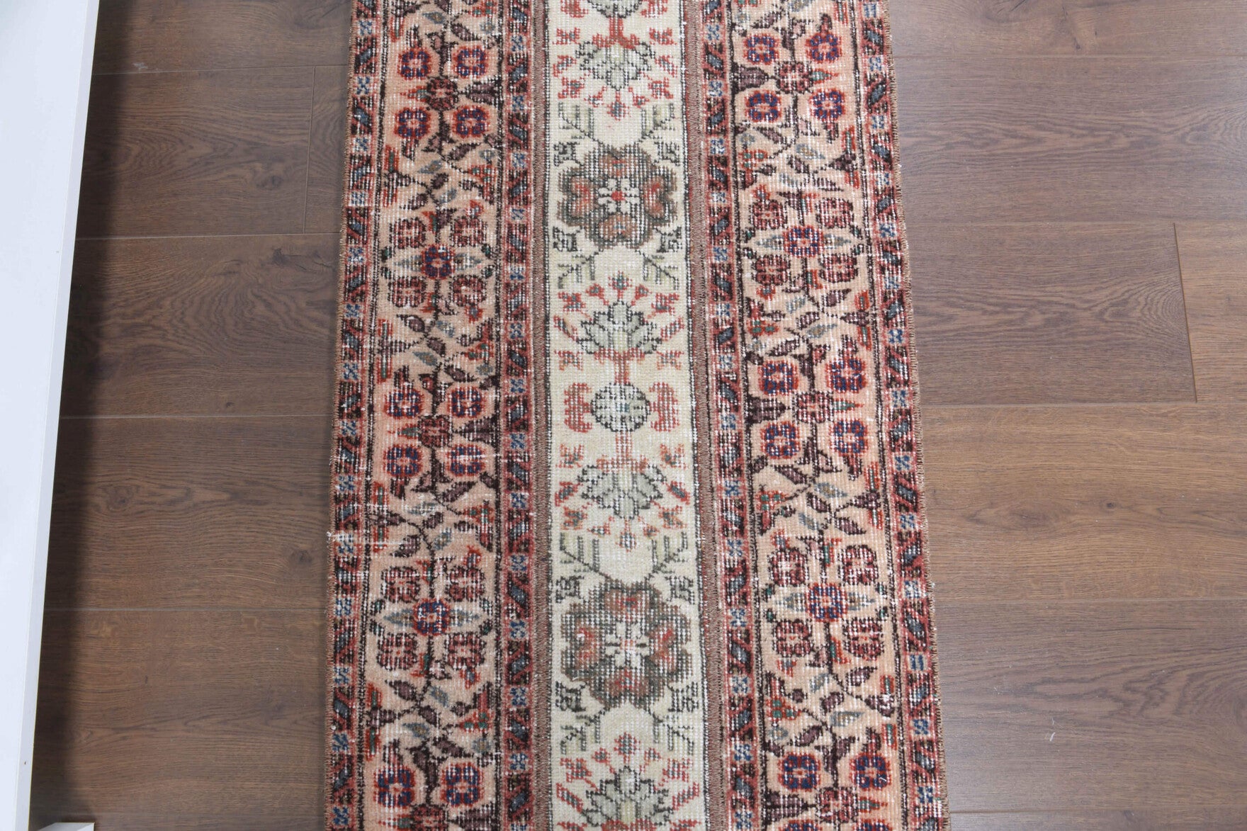 One-of-a-kind 1970s Anatolian vintage patchwork runner rug in wool, 1'11" x 7'