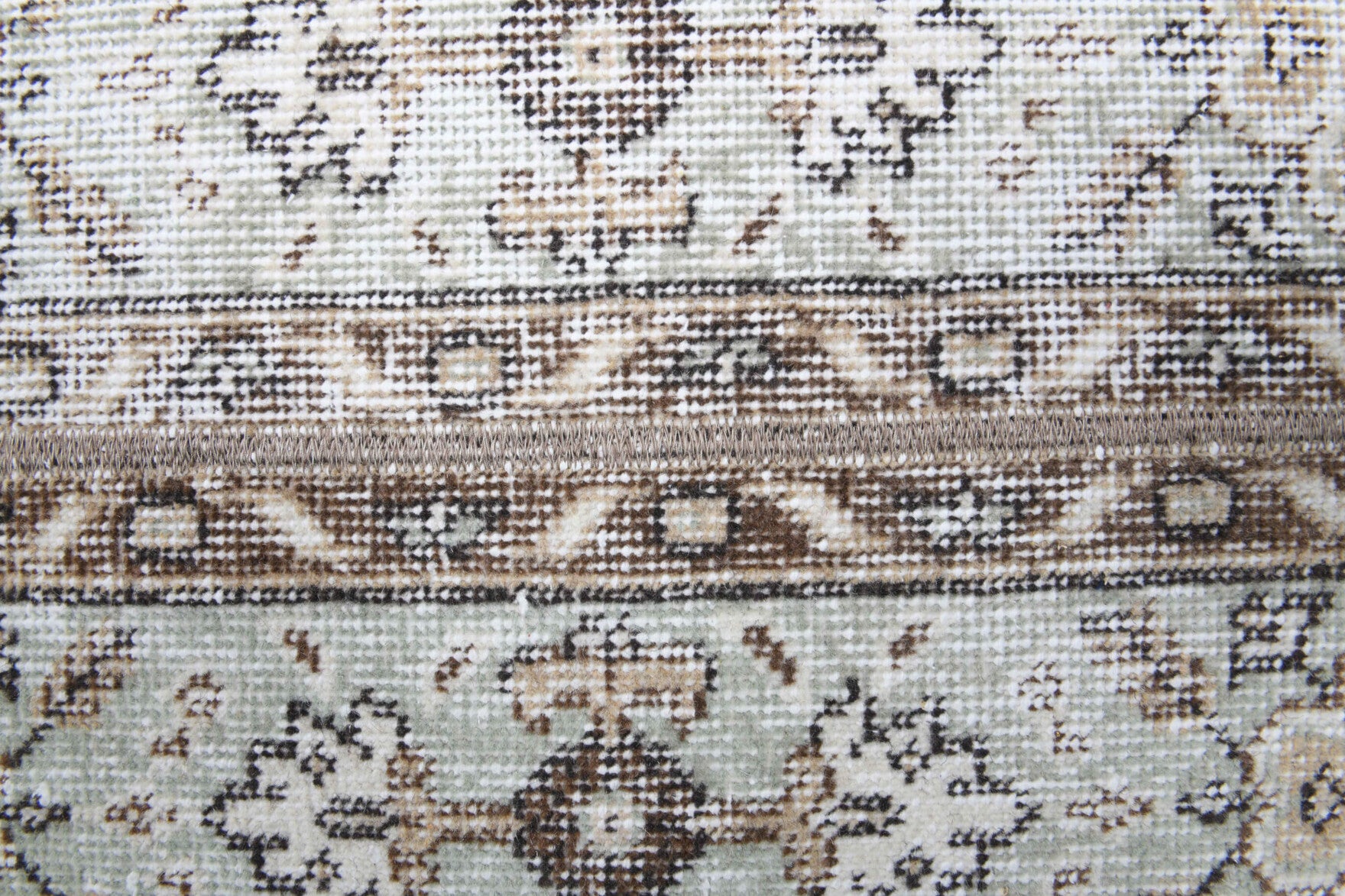 Authentic Anatolian vintage patchwork runner rug (1970s) with oriental design – one-of-a-kind at Fame Rugs