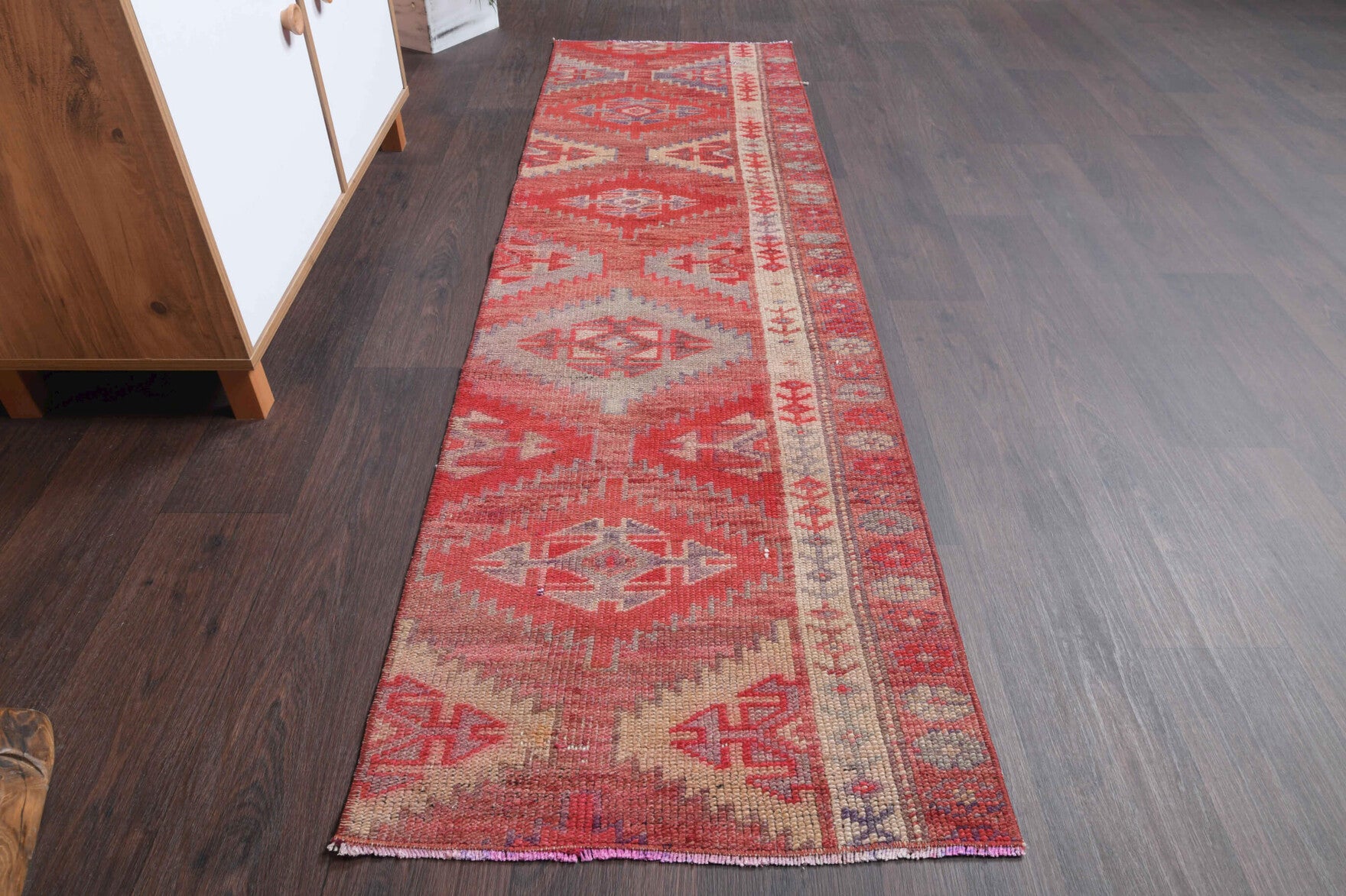 One-of-a-kind 1970s Anatolian vintage runner rug in wool, 2'1" x 7'2"