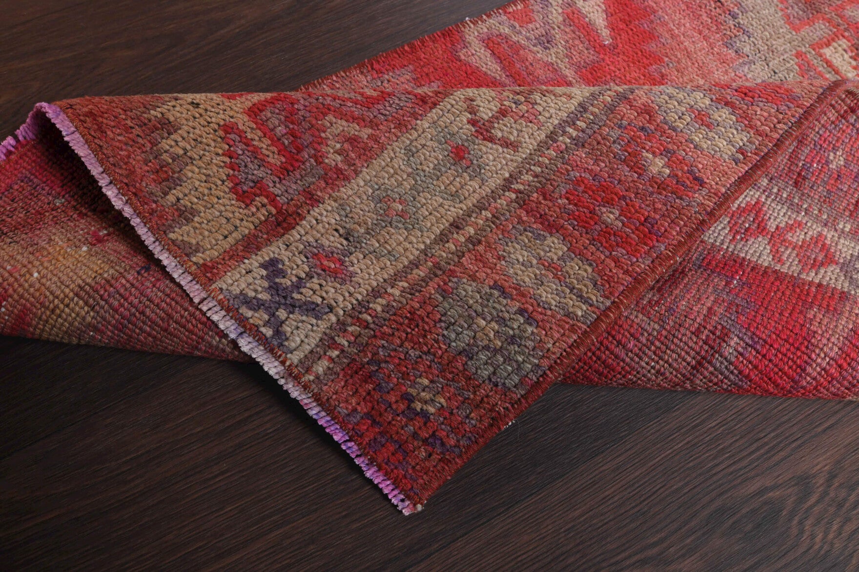 Handmade wool runner from Anatolia, Turkey – Vintage Anatolian Runner Rug 2'1" x 7'2"