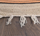 2x7 Vintage Beige Striped Kilim Runner