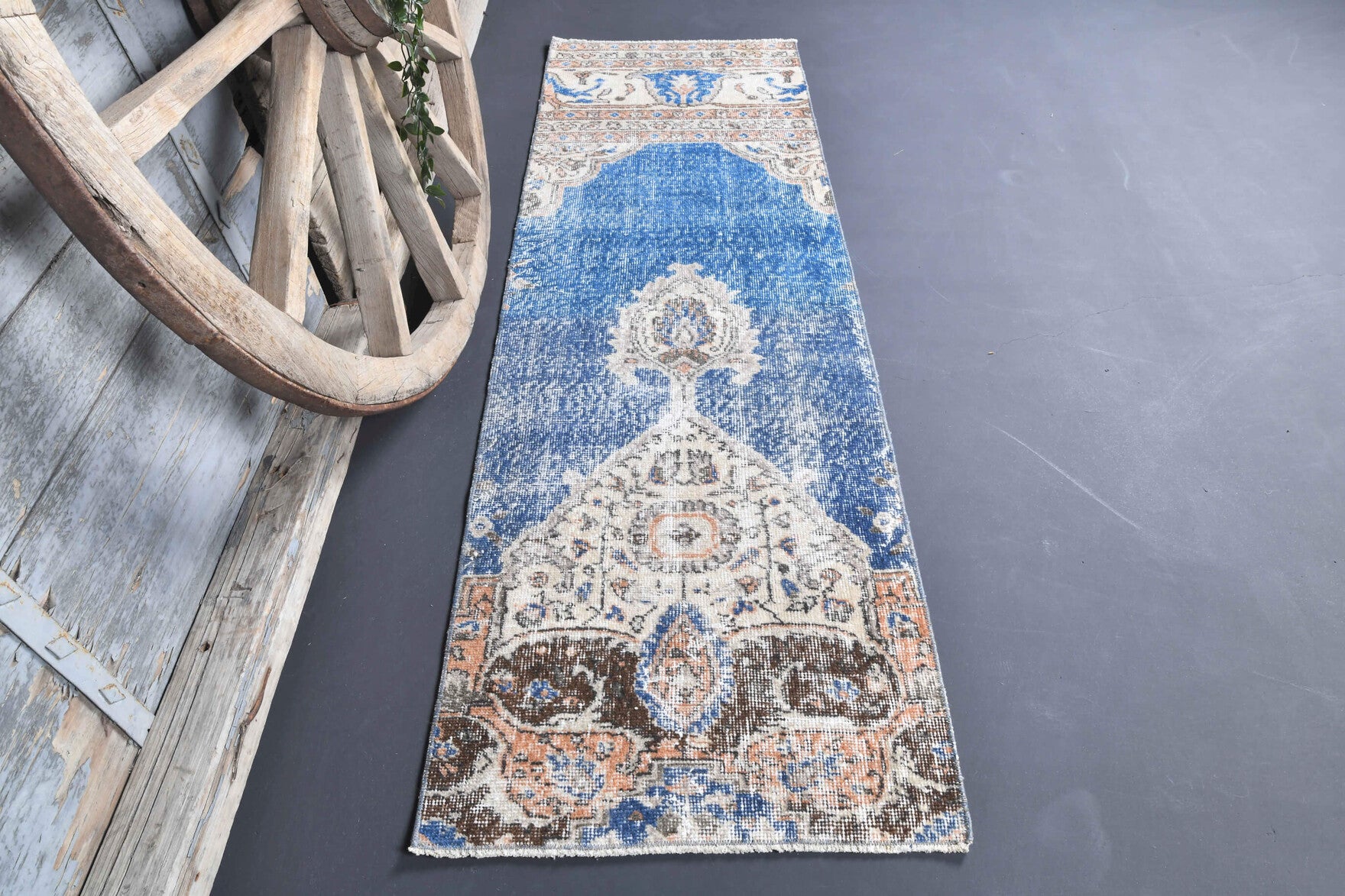 Traditional Vintage Anatolian Runner Rug