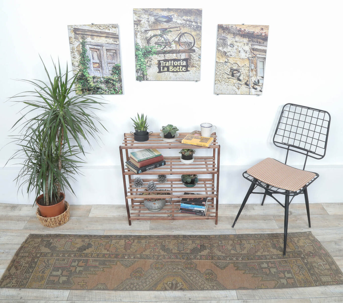 2x7 Vintage Anatolian Handwoven Rug Runner