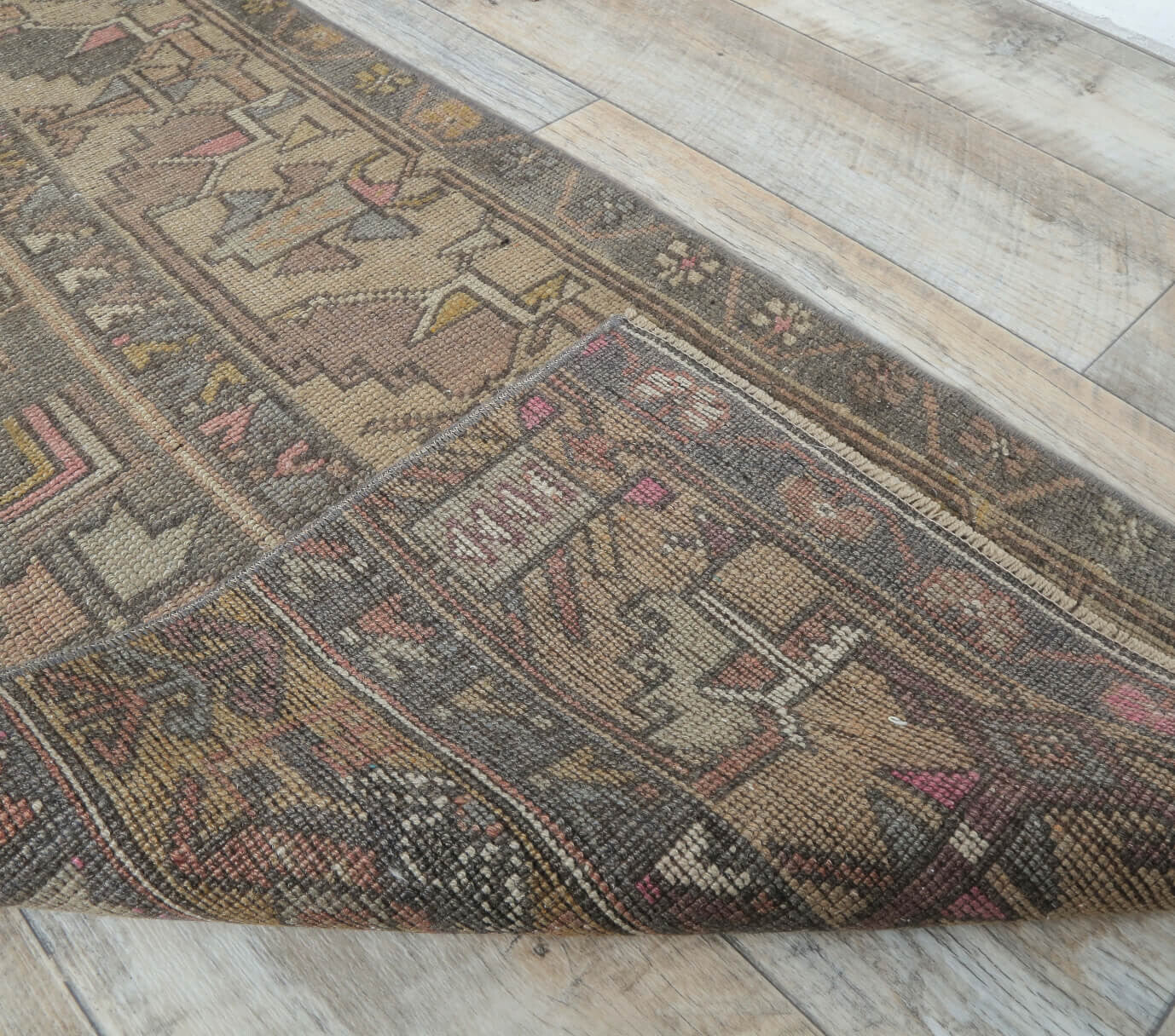 2x7 Vintage Anatolian Handwoven Rug Runner