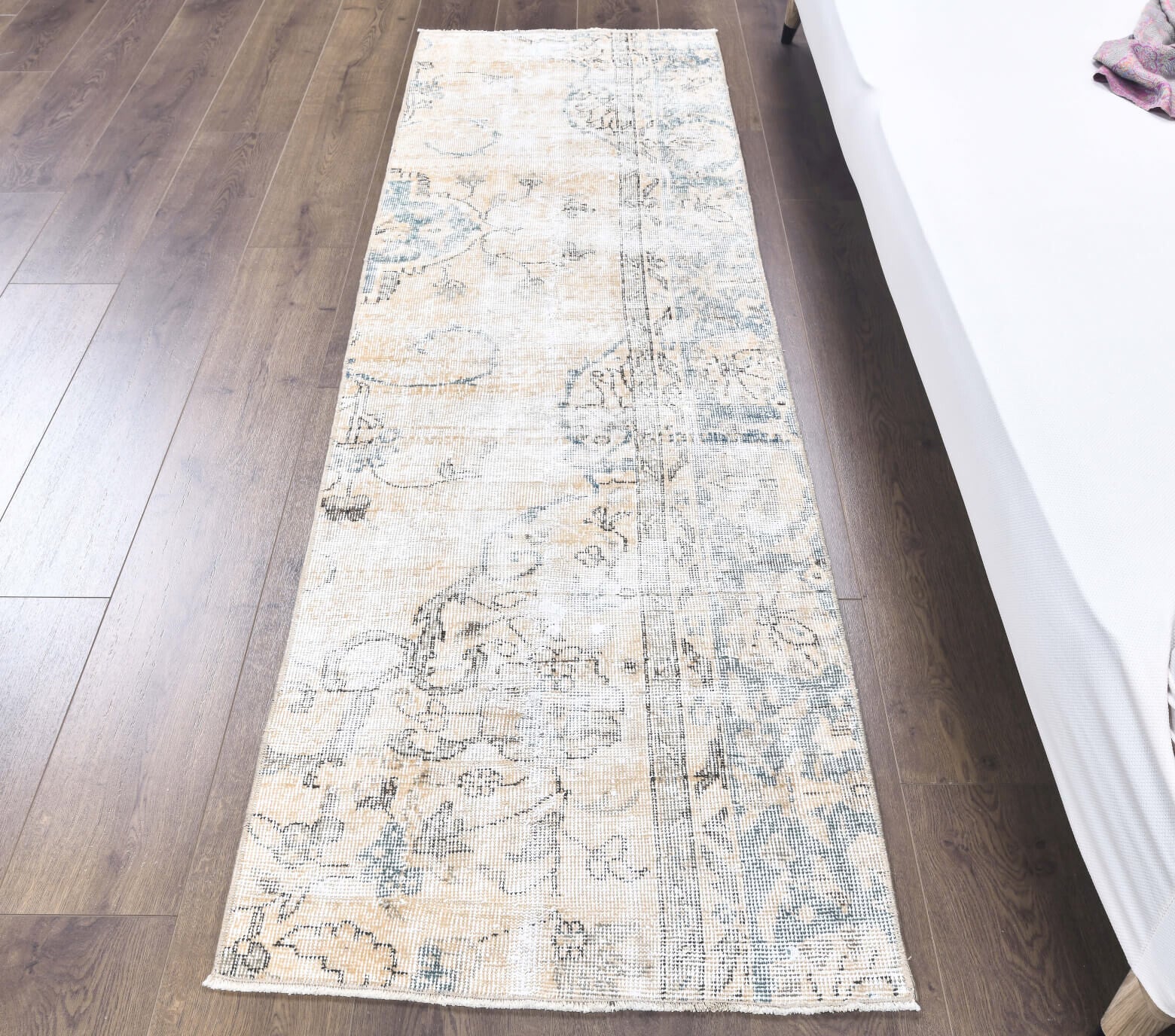 Pale Orange Oushak Runner Rug