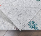 Smaragdomene runner: 1960s handwoven flatweave Anatolian runner with solid motifs