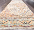 Vintage Orange Oushak Runner Rug