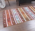 2x7 Wool Vintage Kilim Runner Rug