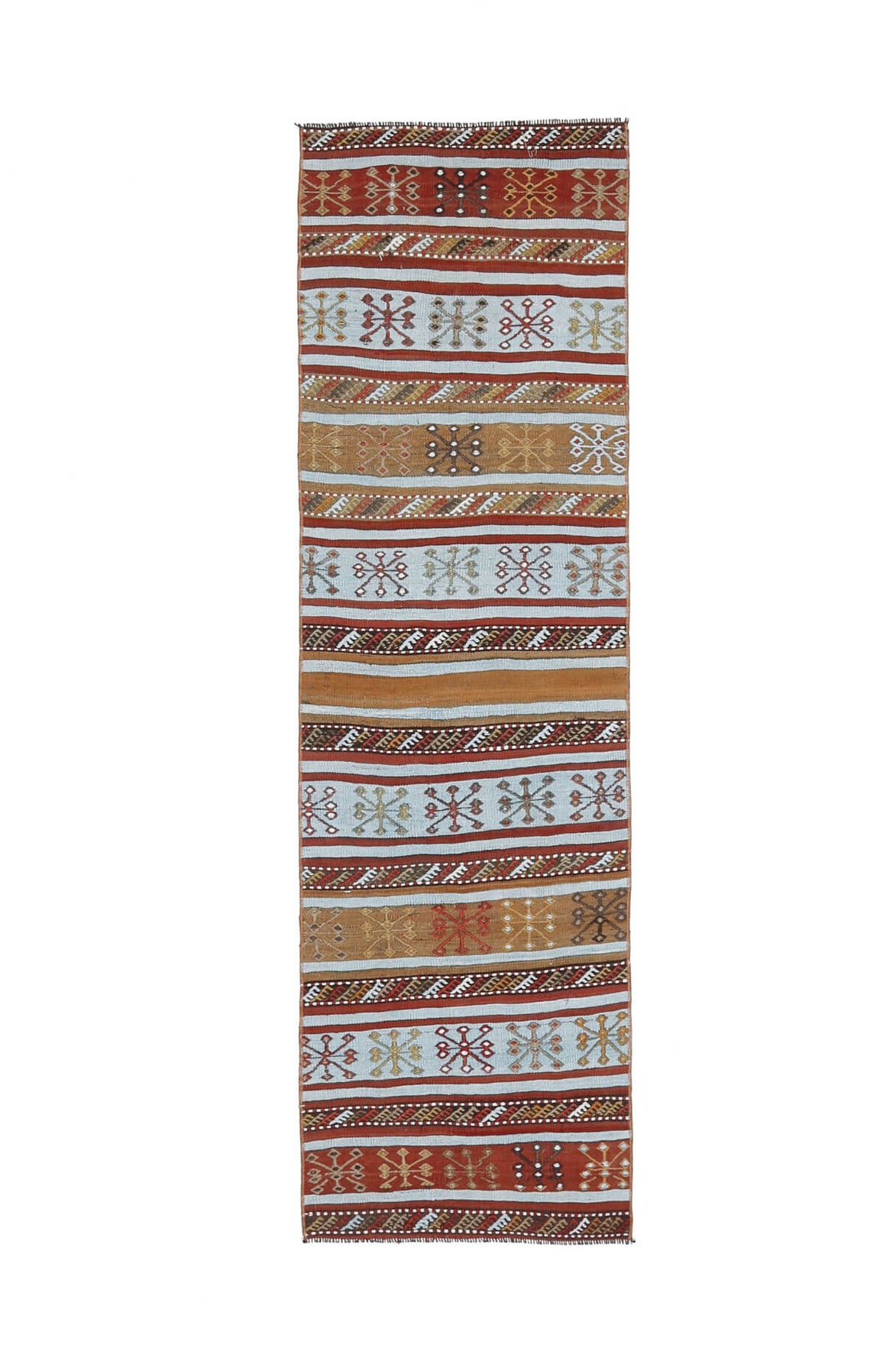 2x7 Wool Vintage Kilim Runner Rug