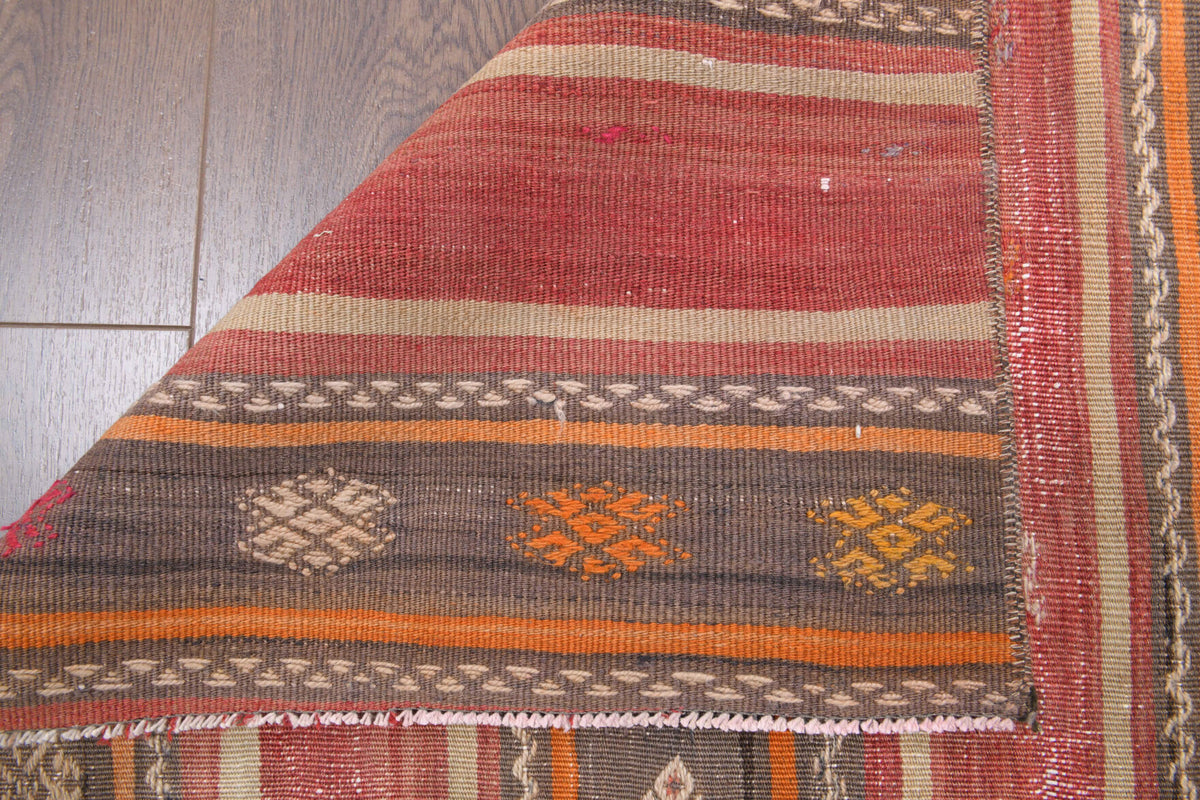 2x7 Wool Vintage Kilim Runner Rug