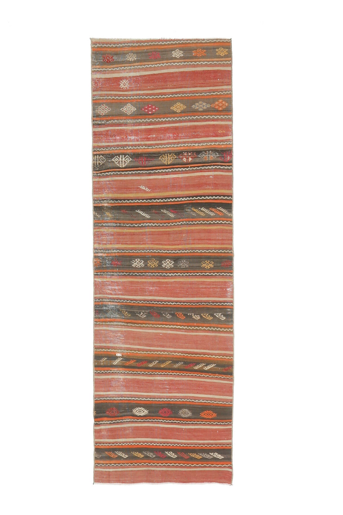 2x7 Wool Vintage Kilim Runner Rug