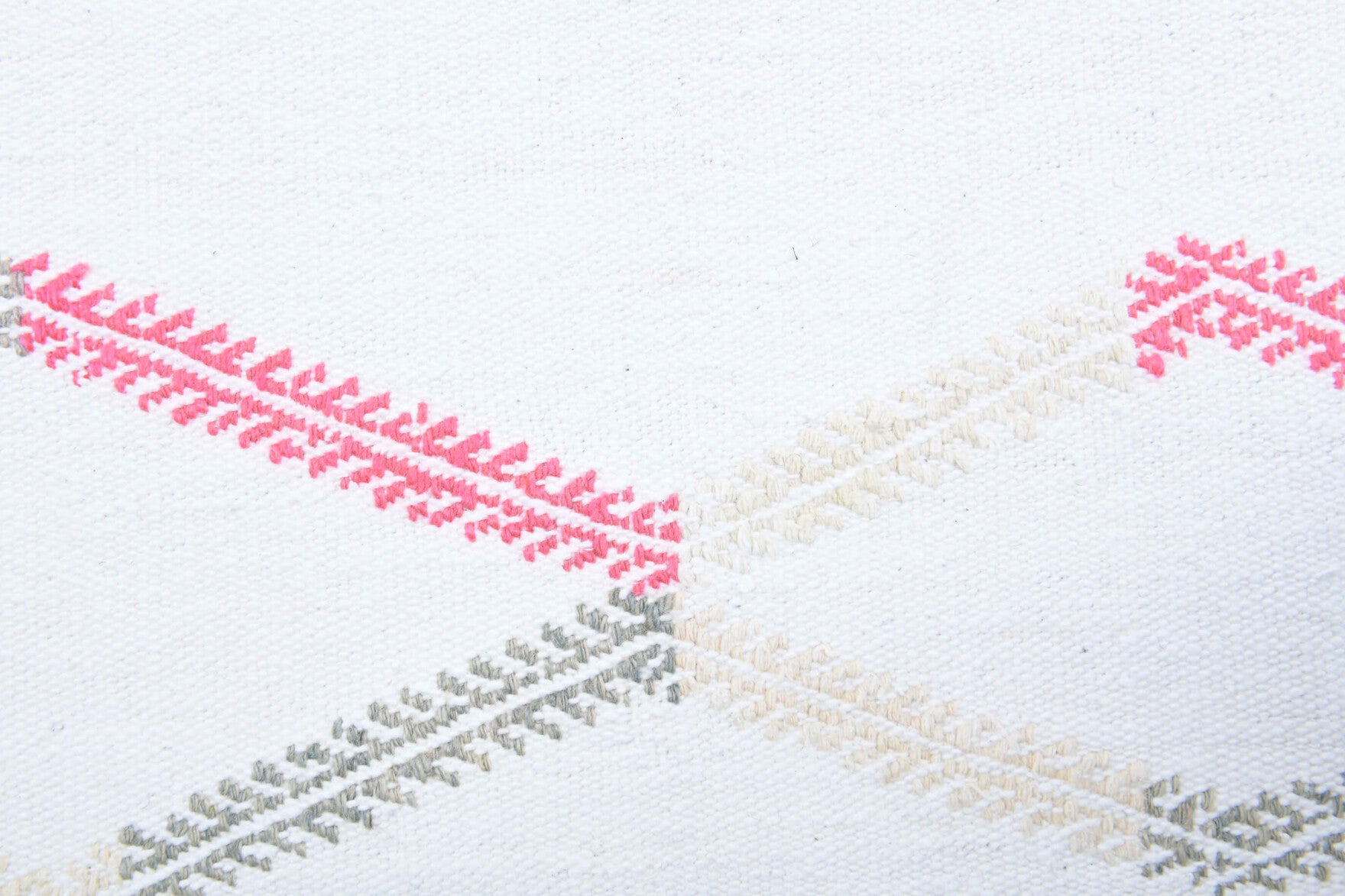 Yagmursever runner: 1960s handwoven flatweave Anatolian runner with solid motifs
