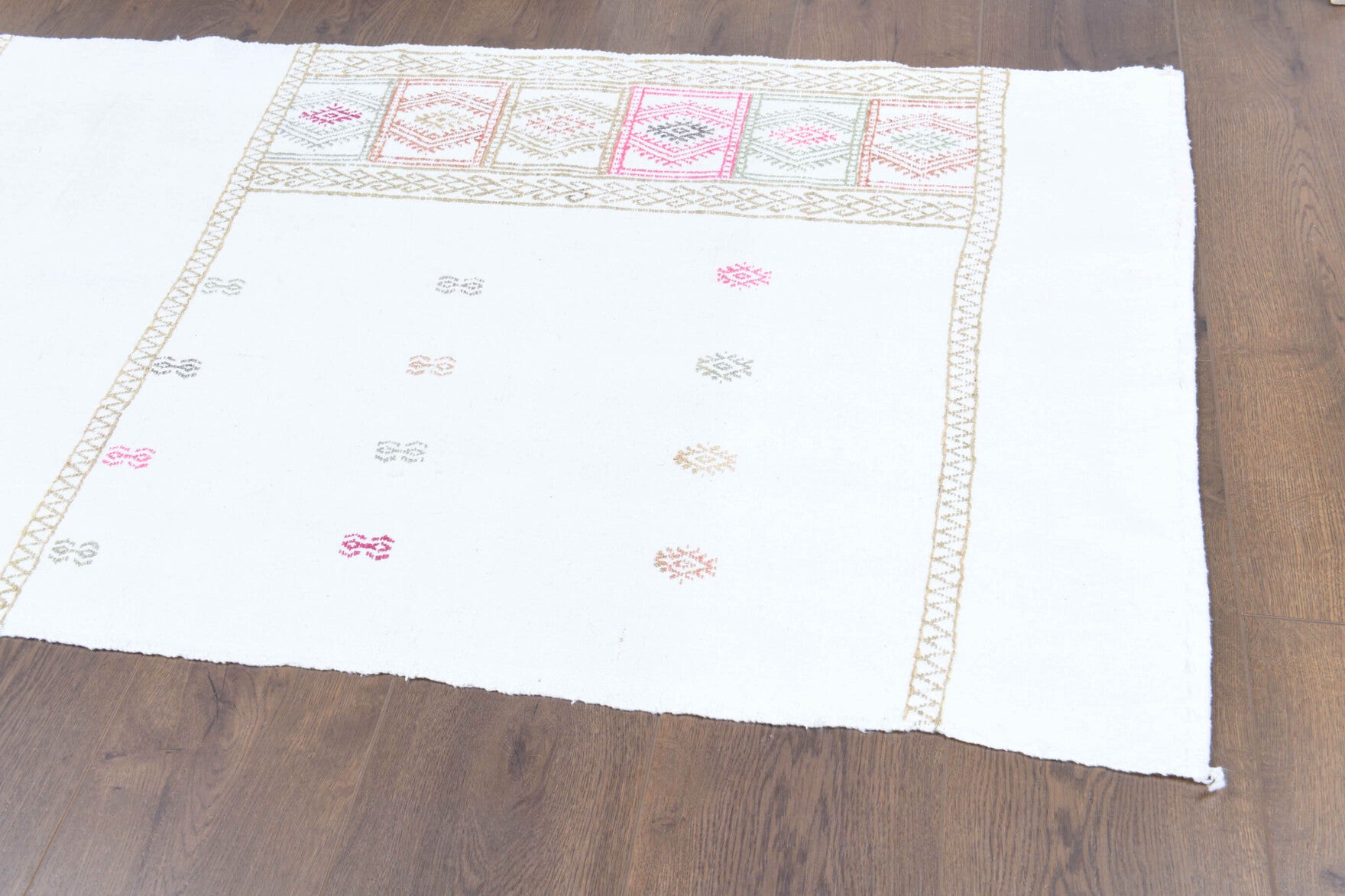 73x211 cm vintage kilim Anatolian runner rug – Xanthopelia, flatweave, wool