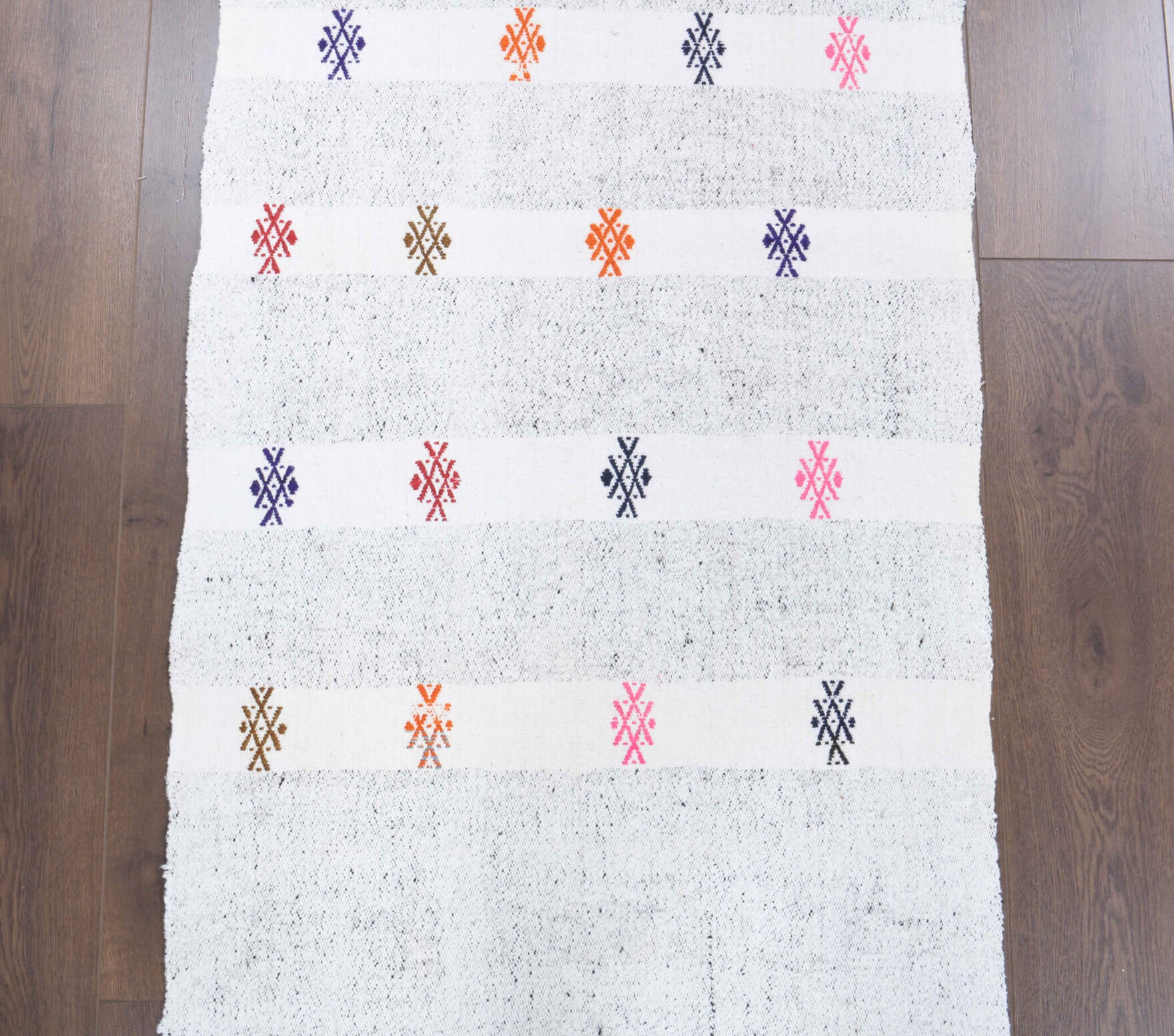 Turkansah runner: 1960s handwoven flatweave Anatolian runner