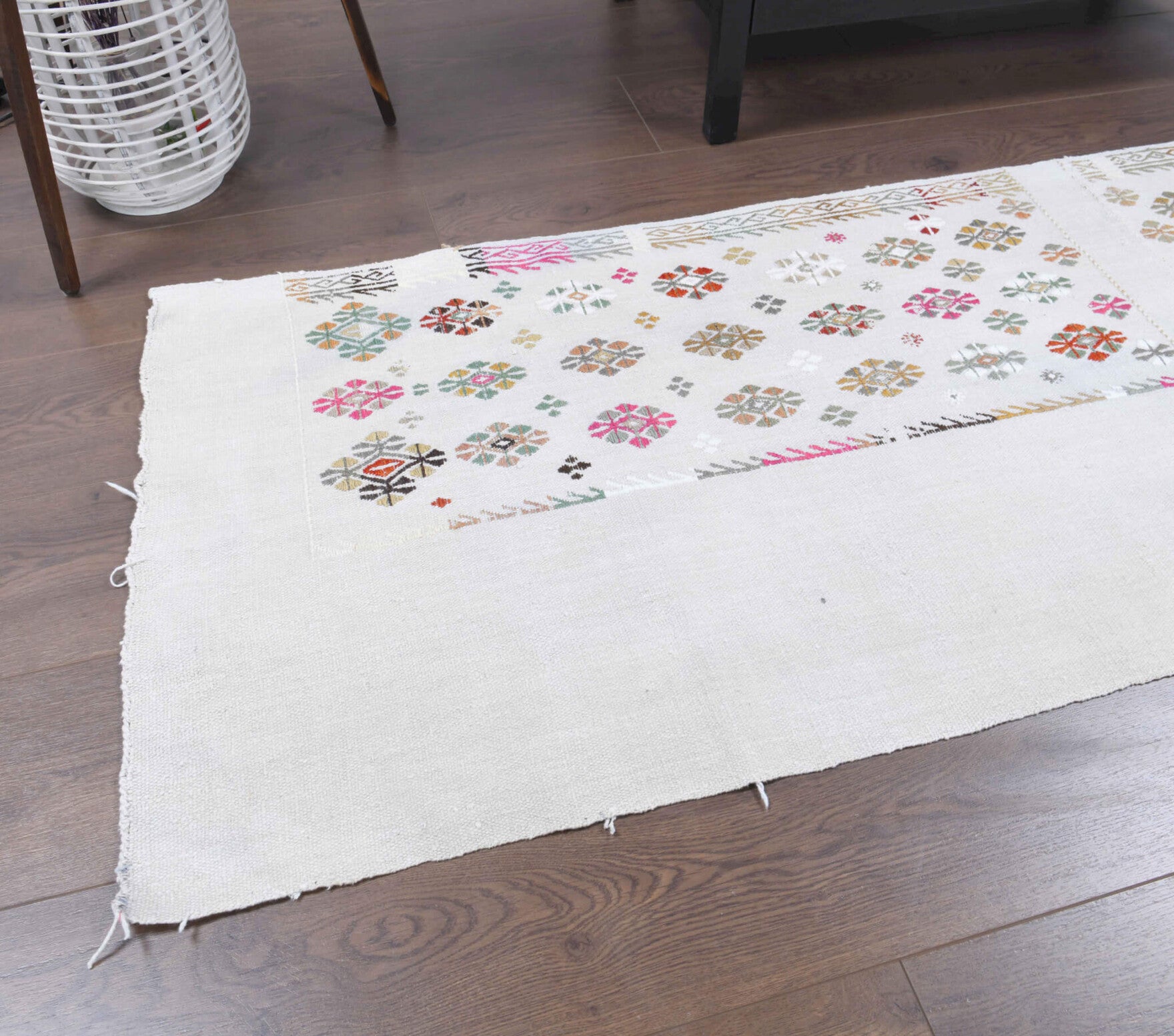 One-of-a-kind 1960s Anatolian vintage kilim runner rug in wool, 2'3" x 7'1"