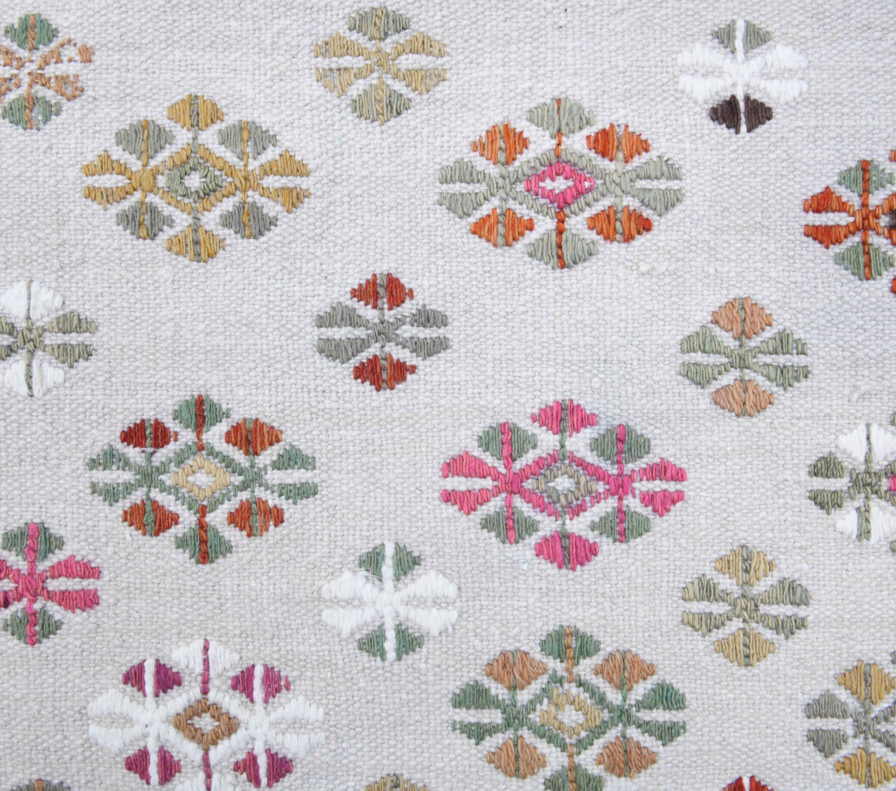 68x215 cm vintage kilim Anatolian runner rug – Theodike, flatweave, wool