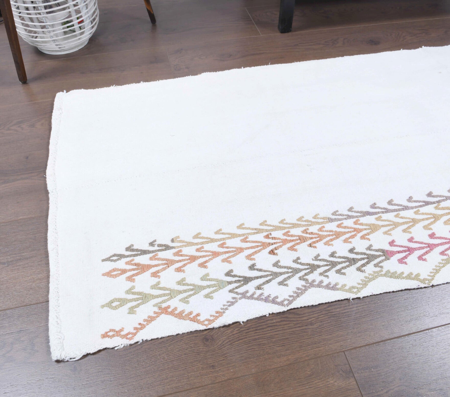 One-of-a-kind 1960s Anatolian vintage kilim runner rug in wool, 2'4" x 6'11"