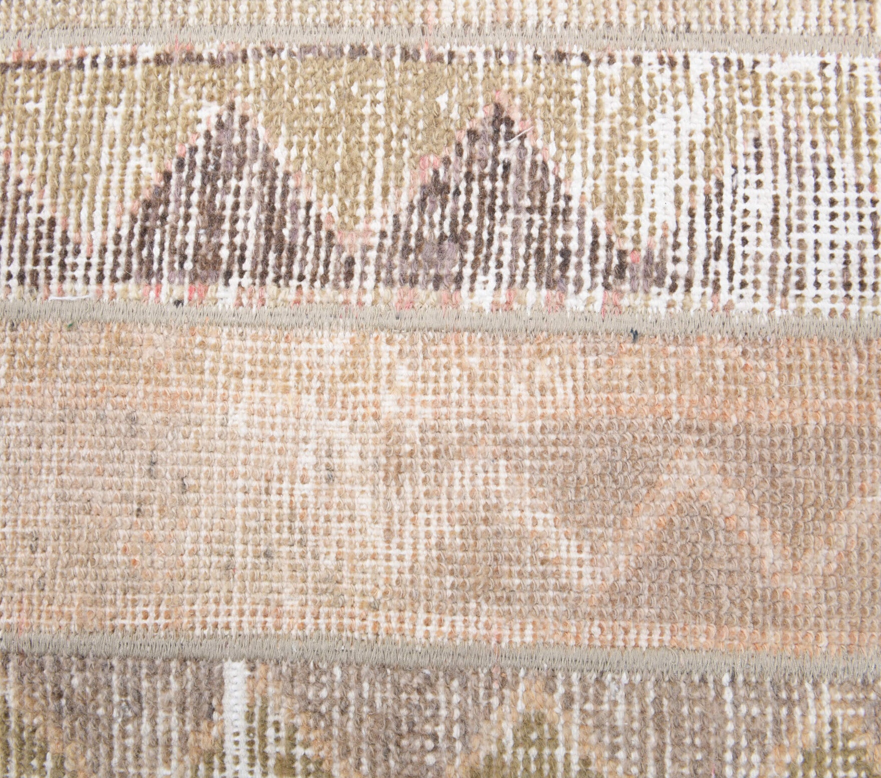 Authentic Anatolian vintage patchwork runner rug (1970s) with oriental design – one-of-a-kind at Fame Rugs
