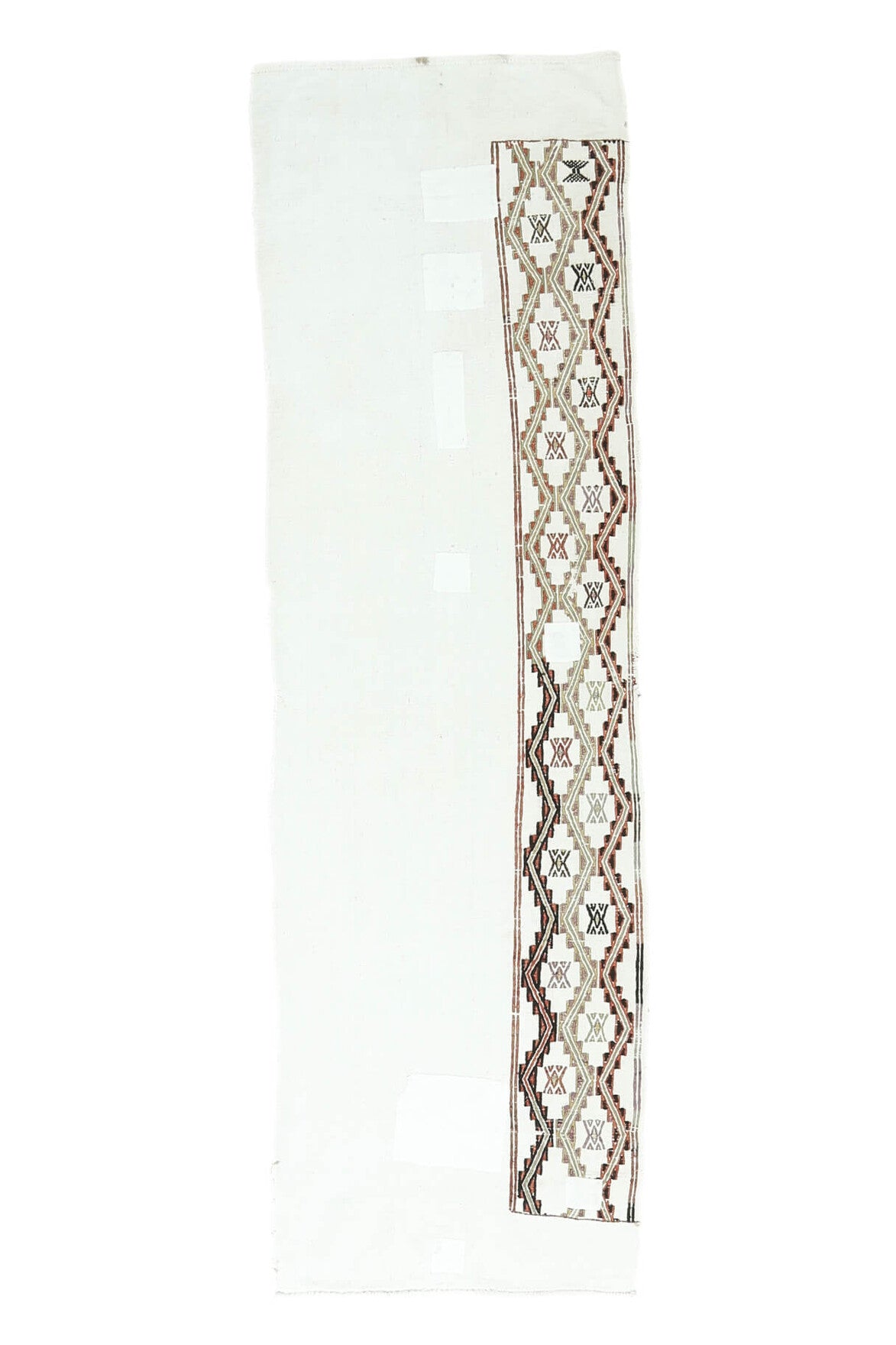 2x8 Vintage Kilim White Runner Rug