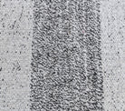 Handwoven flatweave wool runner from Anatolia, Turkey – 2x8 Vintage Kilim White Striped Runner Rug 2'5" x 7'7"