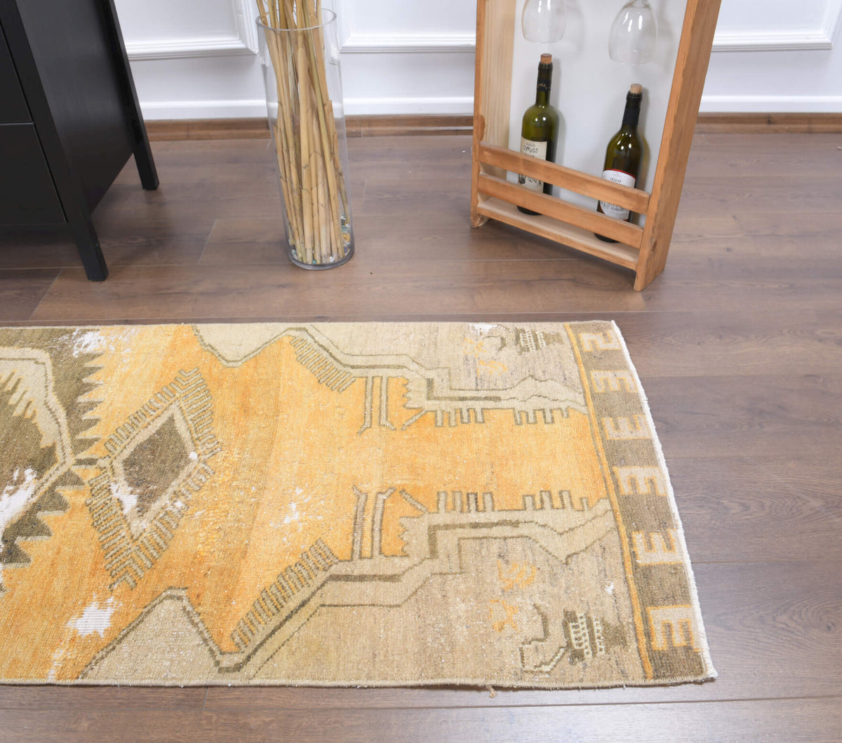 One-of-a-kind 1970s Anatolian vintage runner rug in wool, 2'4" x 7'10"