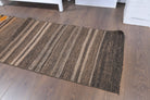 Handwoven flatweave wool runner from Anatolia, Turkey – 2x8 Handmade Turkish Kilim Runner Rug 2' x 7'8"