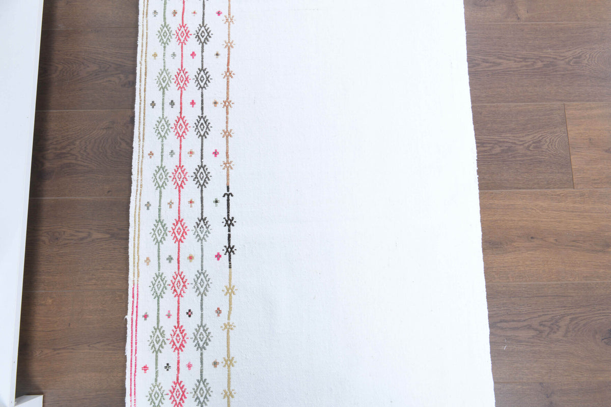 2x8 Flatweave Wool Vintage Runner Rug