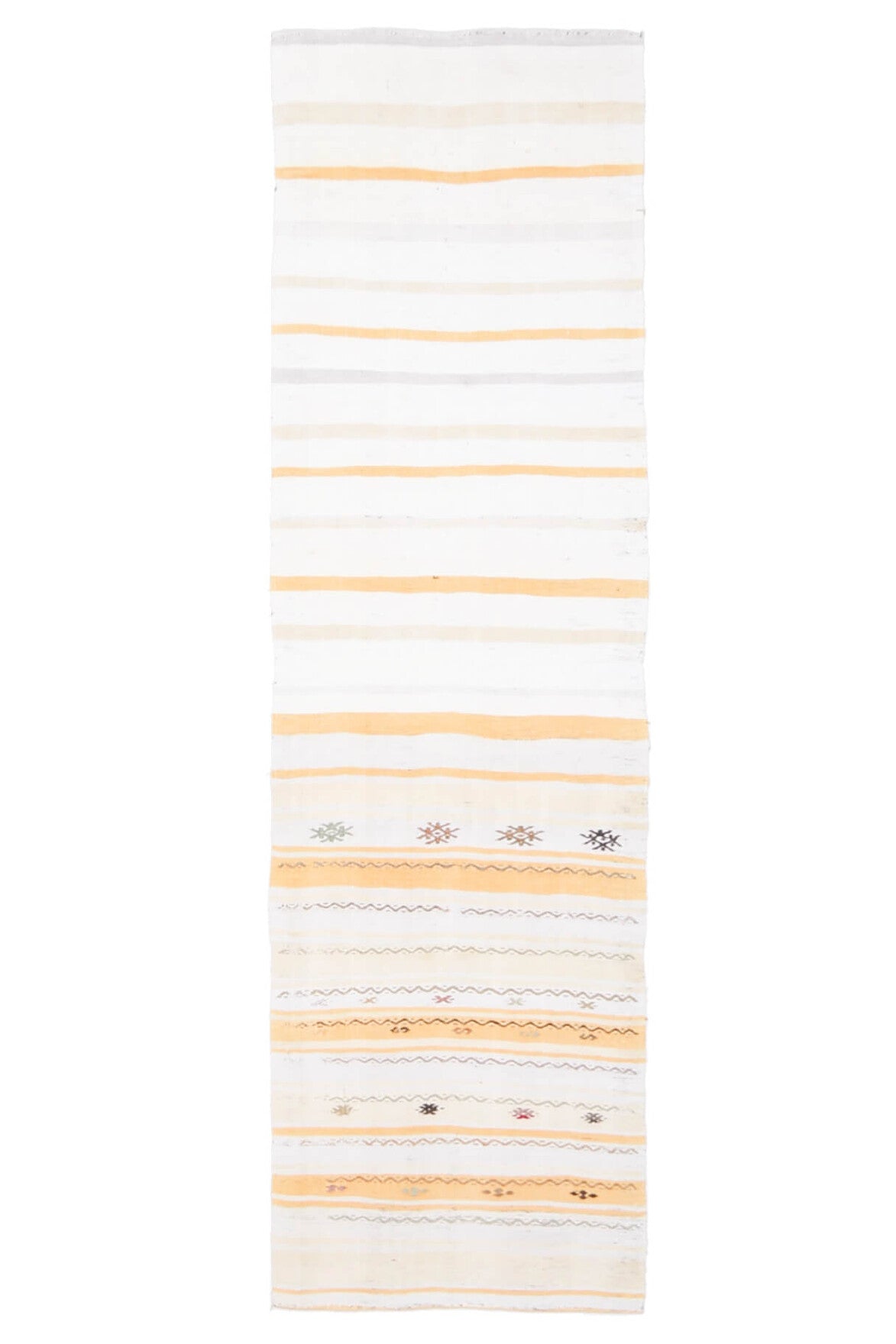 2x8 Wool Flatweave Vintage Runner Rug