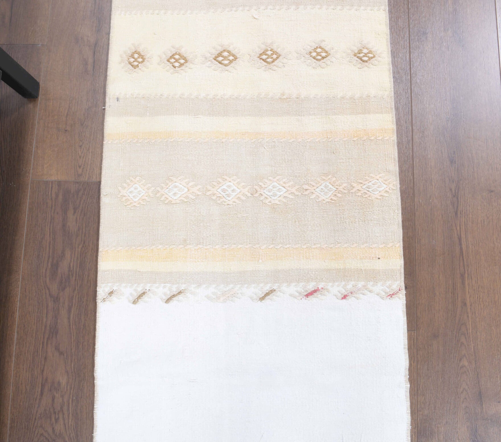 58x236 cm vintage kilim Anatolian runner rug – Stenopnoe, flatweave, wool