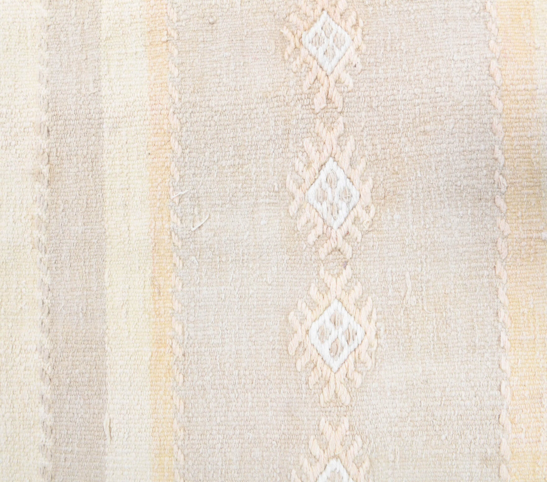 Authentic Anatolian vintage kilim runner rug (1960s) with solid design – one-of-a-kind at Fame Rugs